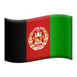 Flag: Afghanistan Emoji, Apple style