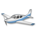 Small Airplane Emoji, LG style