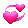 Revolving Hearts Emoji, Samsung style