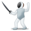 Person Fencing Emoji, Samsung style