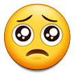 Pleading Face Emoji, Samsung style