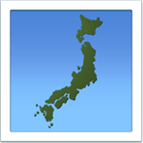 Map of Japan Emoji, Apple style