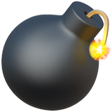 Bomb Emoji, Apple style