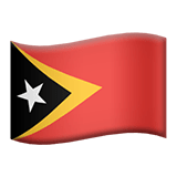 Flag: Timor-Leste Emoji, Apple style