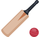 Cricket Game Emoji, Facebook style
