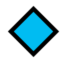 Small Blue Diamond Emoji, Microsoft style