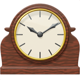 Mantelpiece Clock Emoji, Apple style
