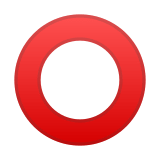 Heavy Large Circle Emoji, Google style