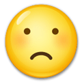 Frowning Face Emoji, LG style