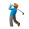 Golfer Emoji / Person Golfing Emoji, Facebook style