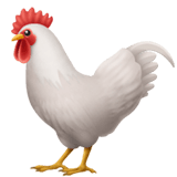 Rooster Emoji, Apple style