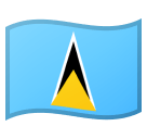Flag: St. Lucia Emoji, Microsoft style
