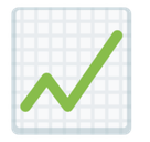 Chart Increasing Emoji, Facebook style