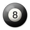 Pool 8 Ball Emoji, Samsung style