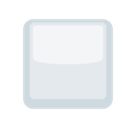 White Medium Square Emoji, Facebook style