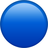 Blue Circle Emoji, Apple style