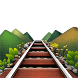 Railway Track Emoji, Apple style