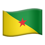 Flag: French Guiana Emoji, Apple style