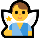 Man Fairy Emoji, Microsoft style