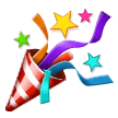 Party Popper Emoji, Samsung style