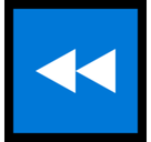 Fast Reverse Button Emoji, Microsoft style