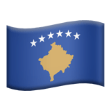 Flag: Kosovo Emoji, Apple style