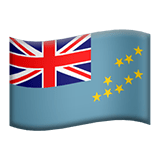 Flag: Tuvalu Emoji, Apple style