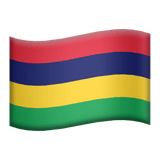 Flag: Mauritius Emoji, Apple style