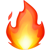 Fire Emoji, Apple style