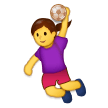Woman Playing Handball Emoji, Samsung style