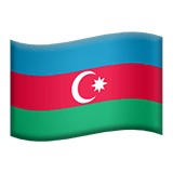 Flag: Azerbaijan Emoji, Apple style