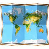 World Map Emoji, Apple style