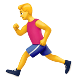 Man Running Emoji, Apple style