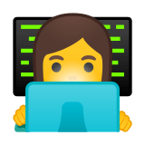 Woman Technologist Emoji, Google style
