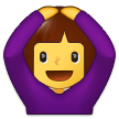 Woman Gesturing Ok Emoji, Samsung style