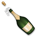 Bottle with Popping Cork Emoji, LG style