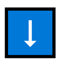 Down Arrow Emoji, Microsoft style