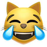 Laughing Cat Emoji, Apple style