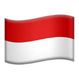 Flag: Indonesia Emoji, Apple style