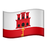 Flag: Gibraltar Emoji, Apple style