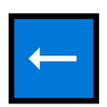 Left Arrow Emoji, Microsoft style
