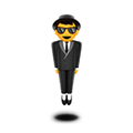 Man in Business Suit Levitating Emoji, Apple style