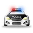 Oncoming Police Car Emoji, Samsung style