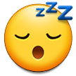 Sleeping Face Emoji, Samsung style