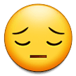 Pensive Face Emoji, Samsung style