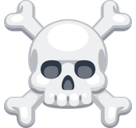 Skull and Crossbones Emoji, Facebook style