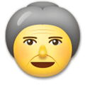 Old Woman Emoji, LG style