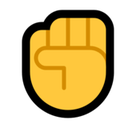 Raised Fist Emoji, Microsoft style