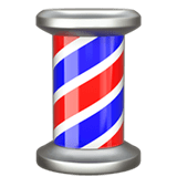 Barber Pole Emoji, Apple style