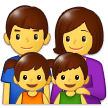 Family: Man, Woman, Girl, Boy Emoji, Samsung style